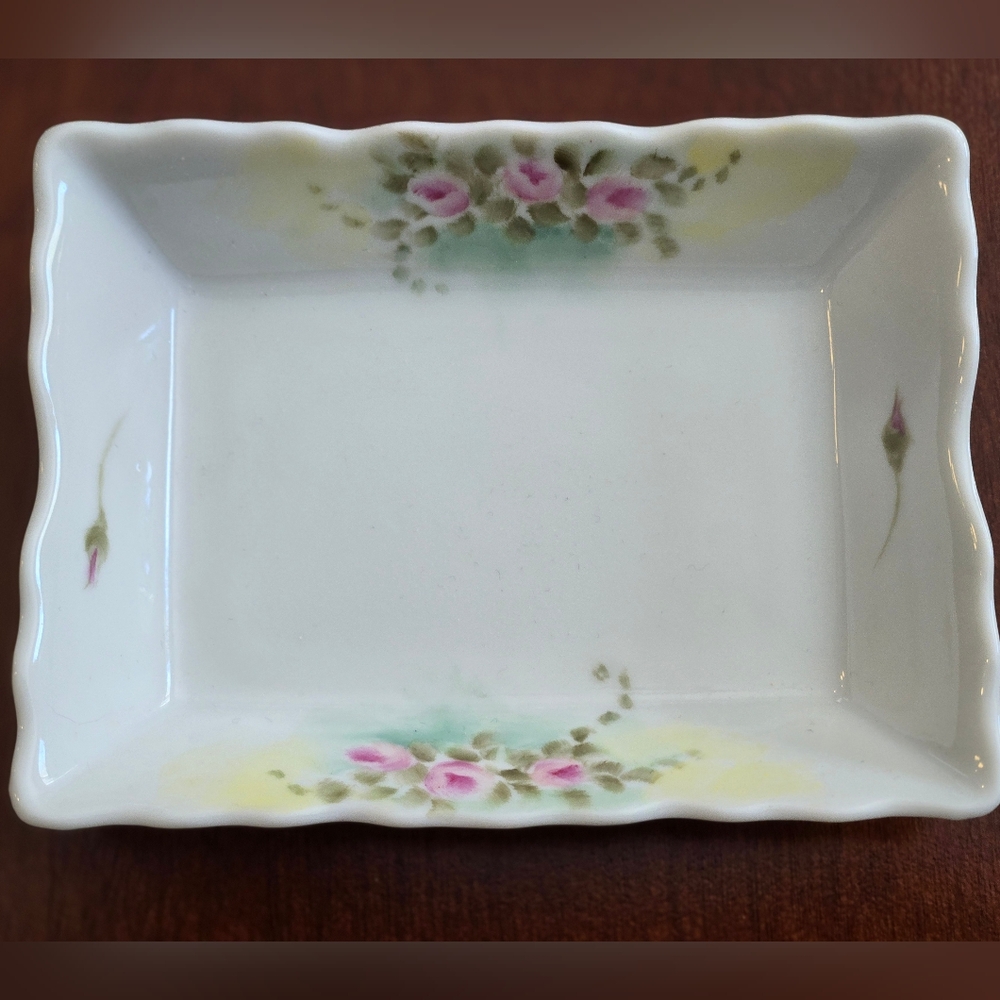 Stawski Vintage Floral Rectangular Dish
